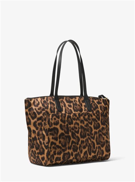 michael kors nylon cheetah purse